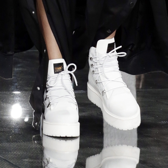 PUMA x FENty Rihanna LaceUp Combat Boots - White - Picture 11 of 12